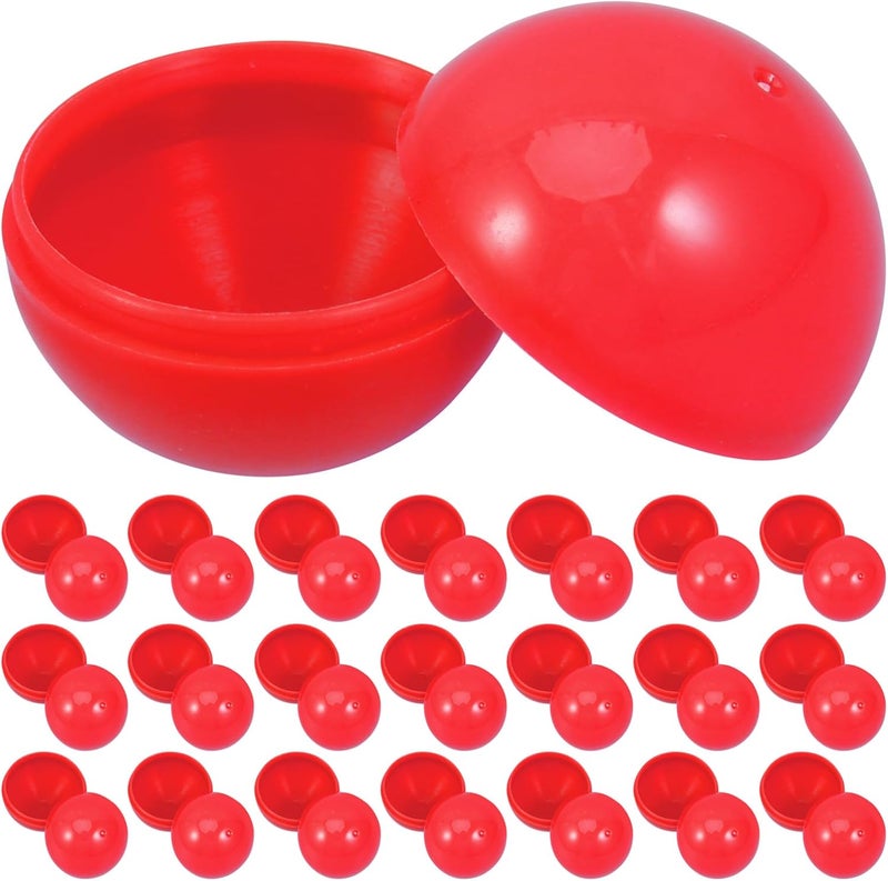 Cabilock 50pcs Plastic Bingo Balls: 3cm Raffle Balls Hollow Game Balls Lost Bingo Ball Replacements Great for Parties - Image 1